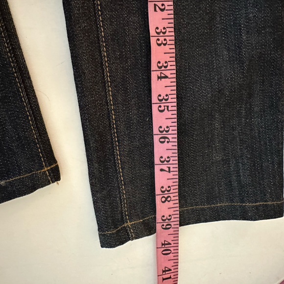 G-Unit Y2KVintage Super HighRise Embroidered Cross Wings Gold Chain Belt Jeans 3 - Picture 15 of 16